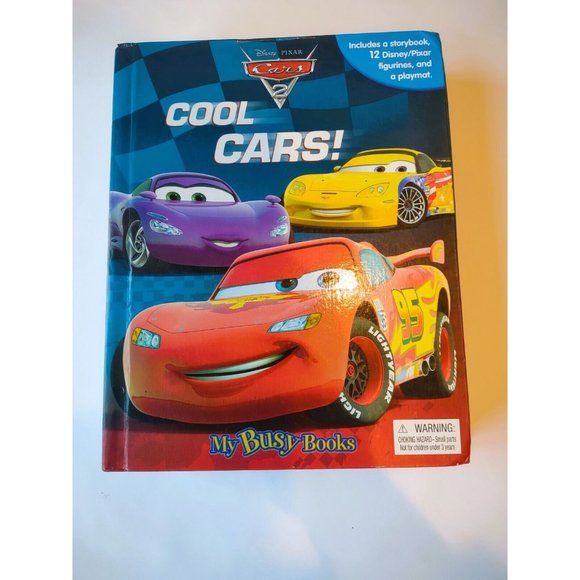 COOL CARS by MY BUSY BOOKS with 12 cars and play mat Pixar Disney Cars 2 Set JD - Picture 2 of 11